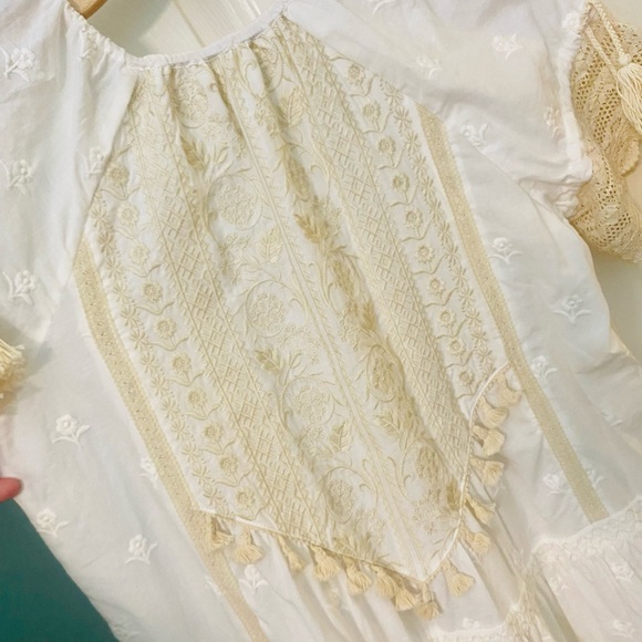 NWT Spell & the Gypsy Collective White/Cream Cassidy Mini Dress - Picture 7 of 17